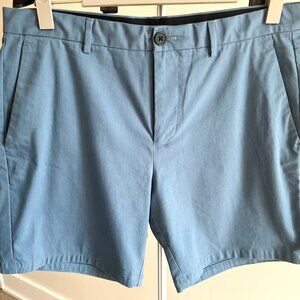 Bonobos Blue/Green Stretch Shorts (Waist 33")